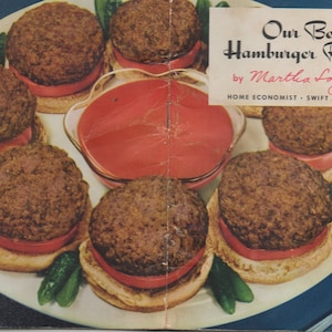 Our Best Hamburger Recipes Tamale Pie Salisbury Steak Spanish Rice with Beef Meat Loaf Recipe Cooking Booklet