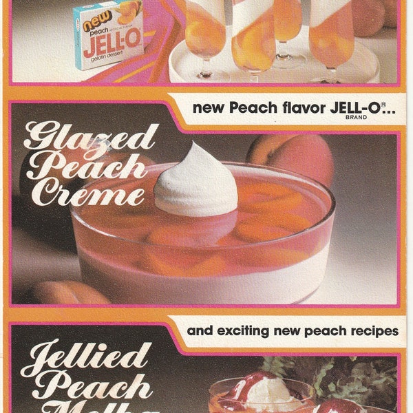 New Peach Flavor Jell-O Advertising Card from 2019