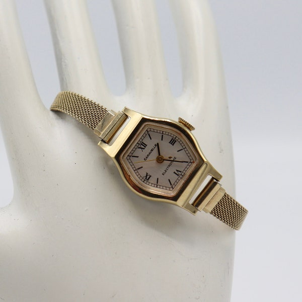 1977's Caravelle by Bulova Electrotime Watch, st.steel back, base metal bezel