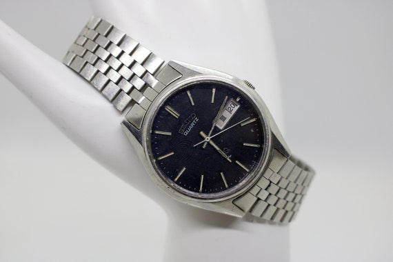 SEIKO St. Steel Base Metal Water Resistant 7123-8460 Movt - Etsy