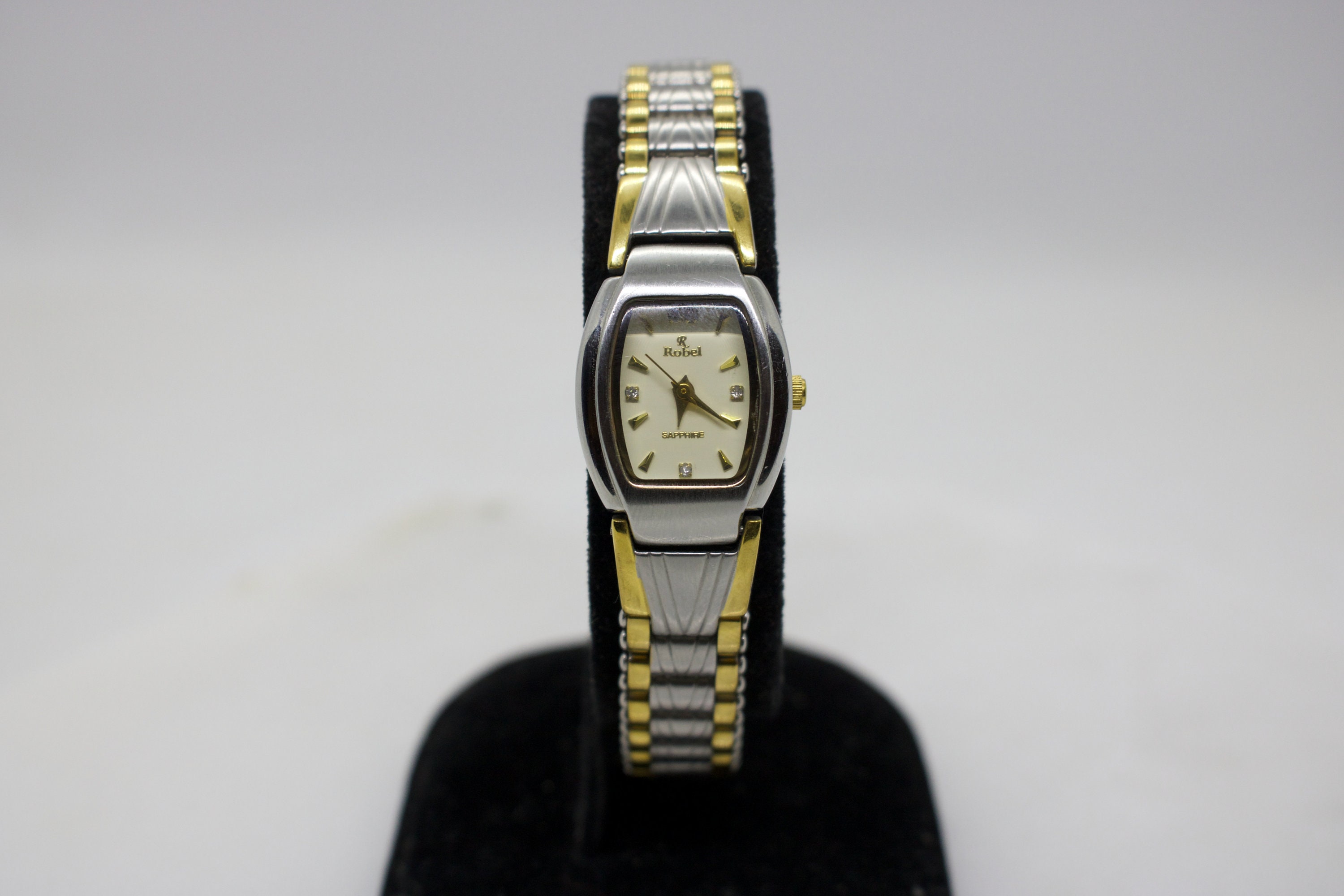 ROBEL Sapphire 24K Gold Plated Sapphire Crystal 3 Atm Water