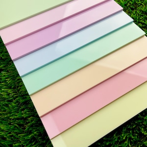 Whole Pack of Pastel Acrylic Sheets. Glowforge size 11.75" x 19", plexiglass