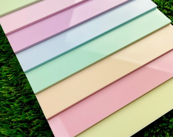 Whole Pack of Pastel Acrylic Sheets. Glowforge size 11.75" x 19", plexiglass