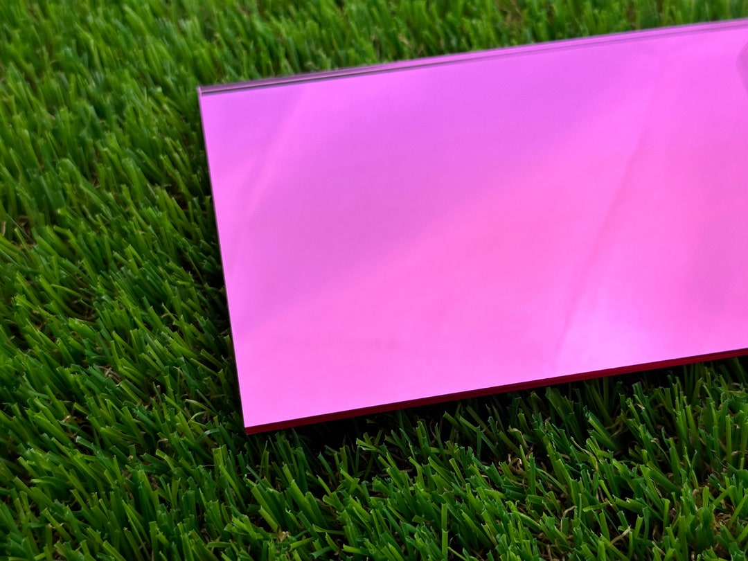 Pink Mirrored Acrylic Sheets. 11.75 X 19 EASY TO PEEL Etsy