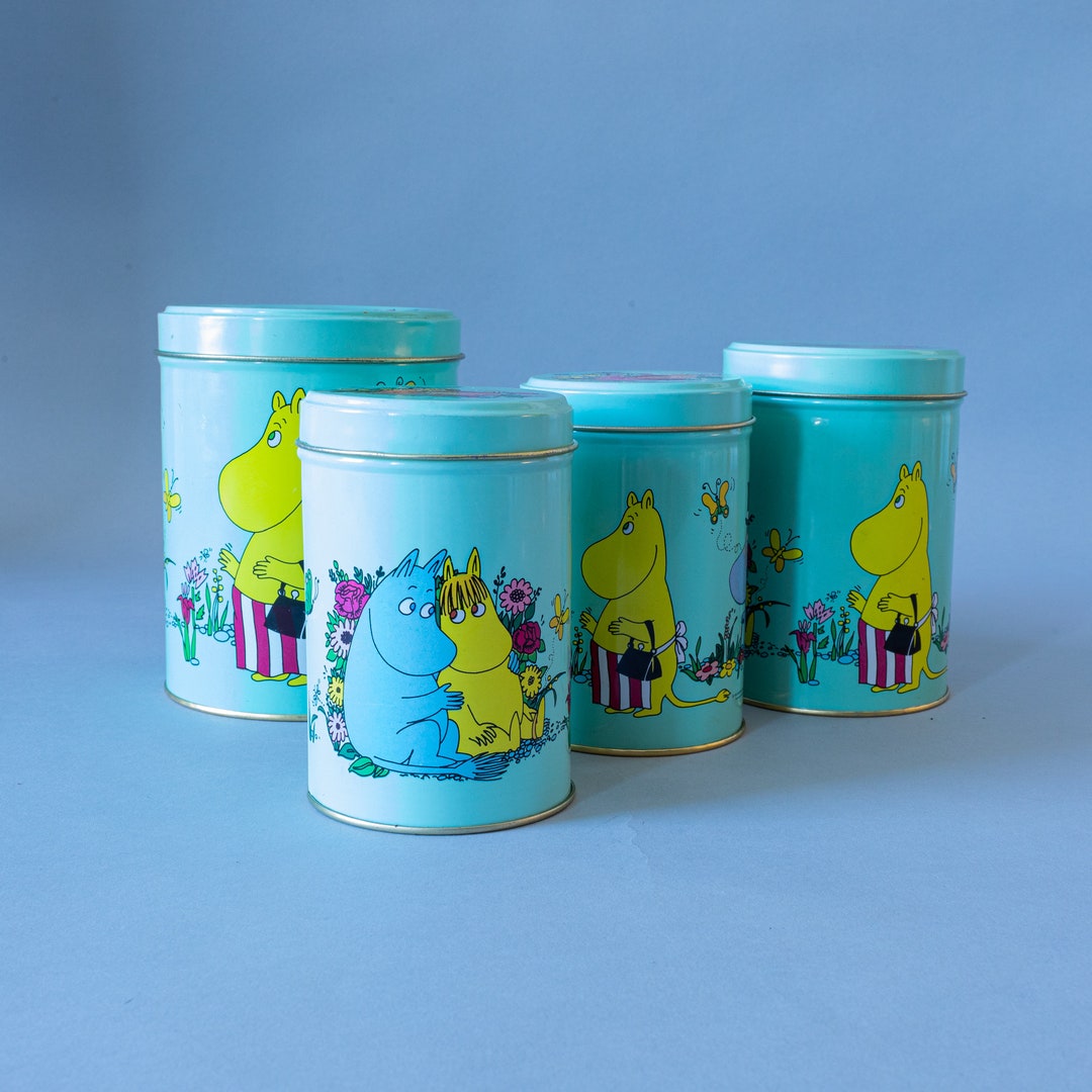 Vintage Finnish Tin Jar With Lid moomin Etsy Finland