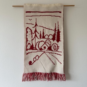 Traditional Finnish wall textile from the 60s