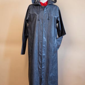 Finnish Vintage Vuokko Shiny Black PVC Coated Cotton