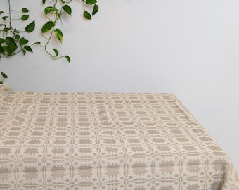 Unused large linen tablecloth
