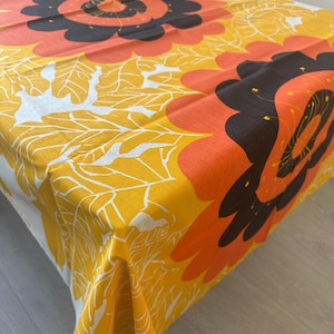 Finnish vintage curtain fabric, unused 60s