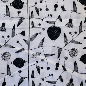Vintage Marimekko panel curtains Korento v. 1983