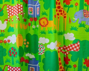 Children's room vintage curtains 60s