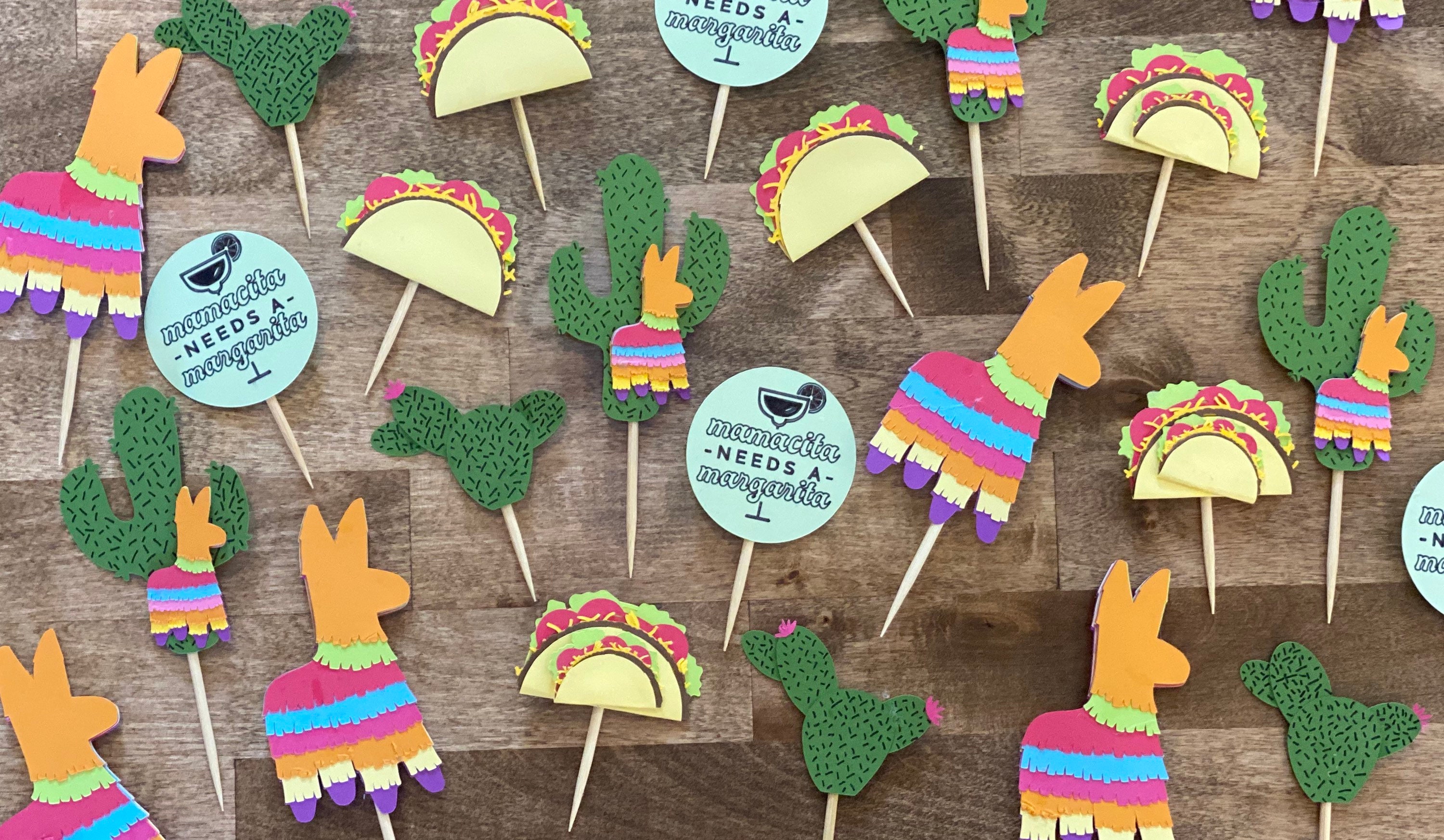 Baby Shower Taco Bout a Baby Fiesta Baby Shower Cupcake Etsy