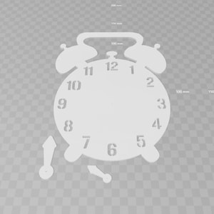 Reloj Montessori / Accesorio para tablero de actividades / Juguete de actividades para niños pequeños / DXF SVG STL CRV3D / Descarga digital / Aprendizaje temprano