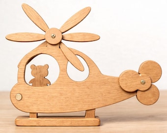 Montessori Hubschrauber Busy Board STL-Datei, Spinning Propeller, Kleinkind Spielzeug (digitaler Download)