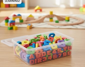 Alphabet Buchstaben & Zahlen Busy Board SVG Montessori Spielzeug Laser Cut-Dateien