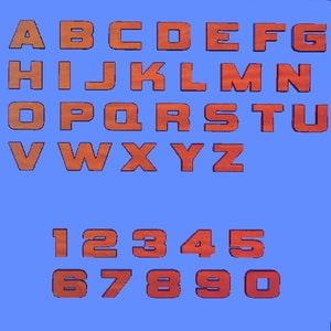 Tablero de actividades SVG STL DXF / Letras y símbolos del alfabeto 3D / Archivos cortados por CNC y láser / Diversión educativa para niños / Descarga instantánea