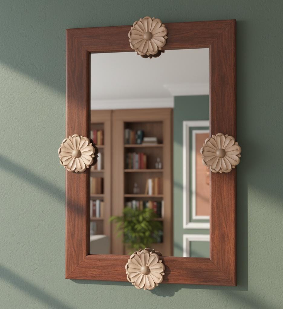Home Decor Flower Design STL File for CNC Machine | Wood Carving