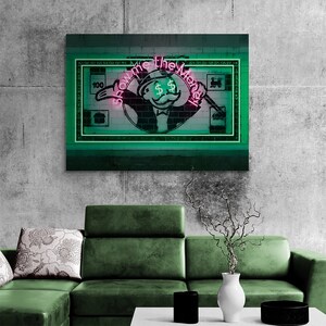 Show me the money,  motivational poster , inspirational wall art, motivational art, motivational artwork, motivational wall art , money art
