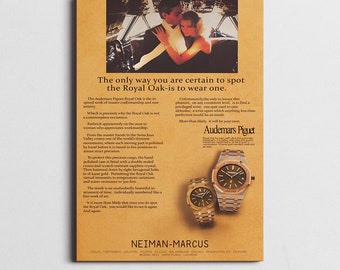 Affiche Audemars Piguet, art mural Audemars Piguet, affiche de montre Ap, affiche rolex, affiche de montre rolex, publicités rolex vintage