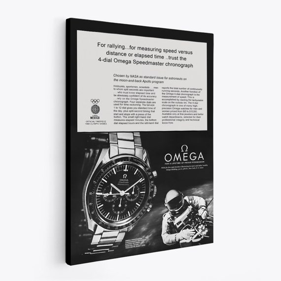 Omega Poster,vintage Omega Poster,omega Speedmaster Poster