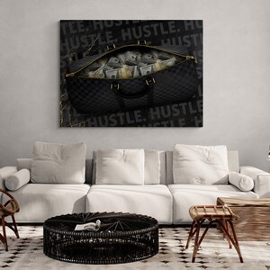 Hustle poster,inspirational wall art,motivational art,motivational artwork ,motivational wall art,motivational quotes posters, money poster