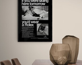 Rolex Poster, Rolex Watch Poster, Vintage Rolex