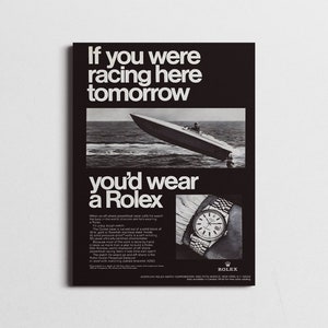 cartel de rolex, cartel de reloj rolex, anuncios de rolex vintage, anuncios de rolex vintage, arte de pared de rolex, anuncios de rolex antiguos, cartel de rolex vintage