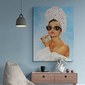 Audrey Hepburn wall art, fashion art, fashion poster, modern pop art , modern art pop art, luxury wall art, fashion wall art, glamour art