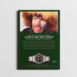 Rolex Explorer Vintage Poster, Rolex Poster, Rolex Uhren Poster, Vintage Rolex Werbung, Vintage Rolex Werbung, Rolex Wandkunst