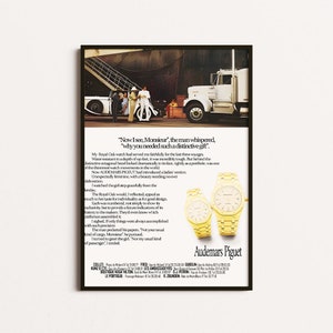 Audemars Piguet-Plakat, Audemars Piguet-Wandkunst, Ap-Uhrenplakat, Rolex-Plakat, Rolex-Uhrenplakat, Vintage-Rolex-Werbung