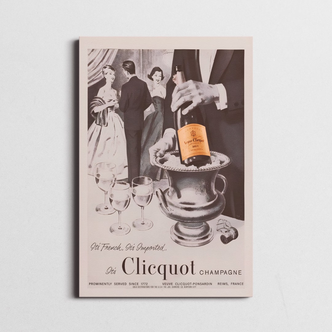 Champagne Vintage Poster, Veuve Clicquot Poster, Veuve Clicquot Vintage — free download