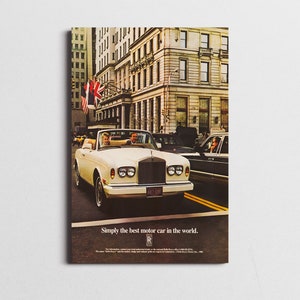 Cartel de anuncios de Rolls Royce, cartel de Rolls Royce, anuncio vintage de Rolls Royce, pintura de Rolls Royce, arte de Rolls Royce, obras de arte de Rolls Royce