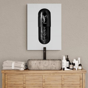 ysl poster,fashion art, fashion poster, modern pop art ,hypebeast posters, luxury wall art, YSL wall art, Saint Laurent wall art