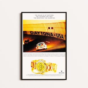 Cartel vintage de Rolex, anuncio de Rolex Vintage, cartel de Rolex, lienzo de Rolex, arte de pared de Rolex, publicidad vintage de Rolex, impresión de Rolex, obras de arte de Rolex