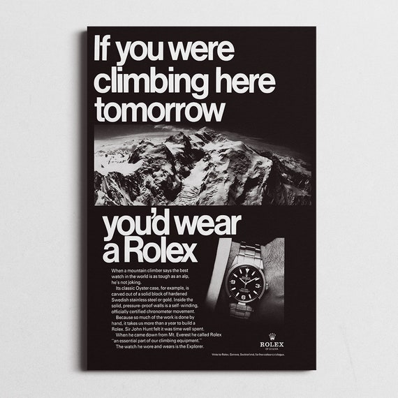 Rolex vintage poster cheap