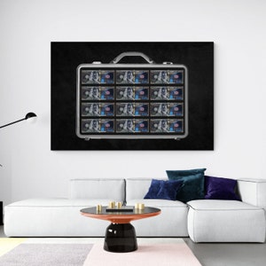 arte de pared de caja de transporte de dinero, arte de pared motivacional, arte de pared de dinero, cartel de oficina, cartel millonario, cartel motivacional, arte millonario