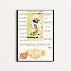 Cartel de Rolex Oyster Day Date, anuncio de Rolex Day Date Oyster Vintage, cartel de Rolex original, lienzo de Rolex, arte de pared de Rolex, publicidad vintage de Rolex