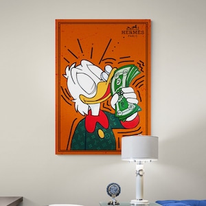 Scrooge Mcduck poster print , motivational office wall art,  motivational wall art, office motivational poster, Alec Monopoly print poster