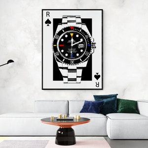 Luxury GMT watch art,rolex poster, rolex gmt art,watch lover gift ideas,luxury watch art,watches wall art,luxury watch enthusiast gift idea