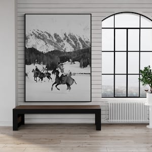 Cartel de polo, arte de pared de polo, pintura de polo, obras de arte de polo, arte de polo, pintura de caballos de polo, arte de caballos de polo, obras de arte de caballos en blanco y negro