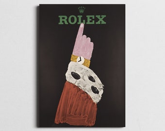 Affiche vintage Rolex, impression d’affiche Herbert Leupin Rolex, affiche Rolex originale, toile Rolex, art mural Rolex, idée cadeau d’amant Rolex, impression Rolex