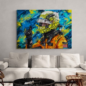 Lando Norris Kunst, Lando Norris Poster, Lando Norris Wandkunst, Lando Norris Gemälde, Mclaren F1 Kunst, Mclaren F1 Poster, Mclaren Wandkunst