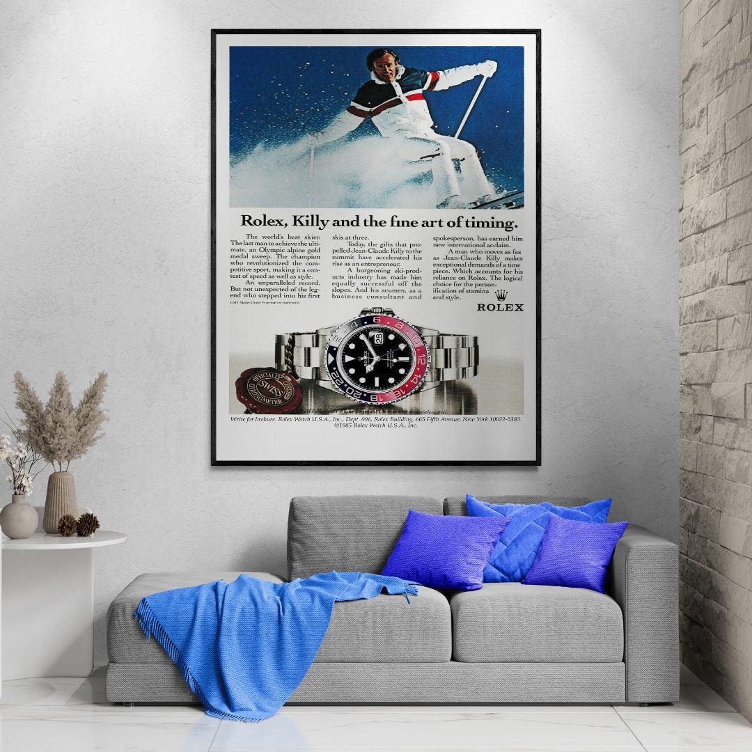 Rolex GMT Master II Poster Rolex Poster Rolex Watch Poster Etsy