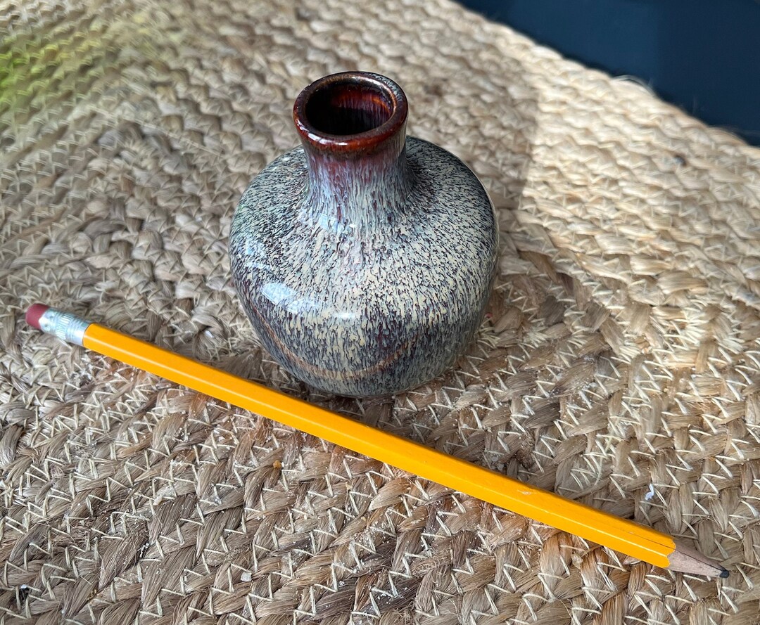 Bloomingville Check Stoneware Vase
