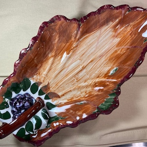 Blue Ridge Southern Potteries Autumn Dish/Vintage and Rare Blue Ridge Southern Pottery