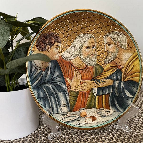 1973 Veneto Flair by Tiziano Collector Plate "The Last Supper"