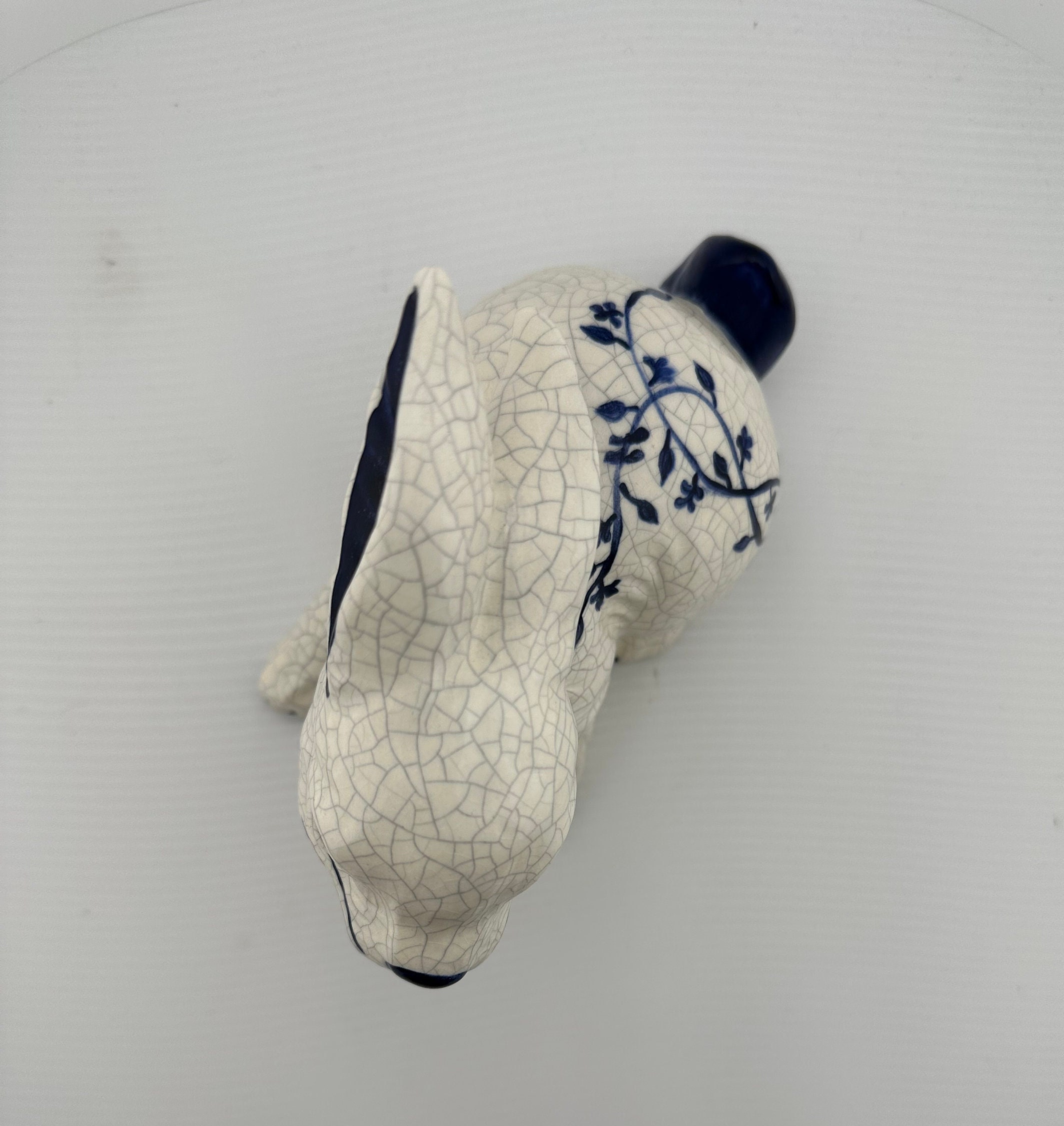 Denham Pottery Perky Blue and White Bunny Rabbit Etsy