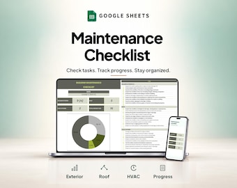 Liste de contrôle d'entretien des bâtiments (Google Sheets) | Modèle de suivi des inspections des installations