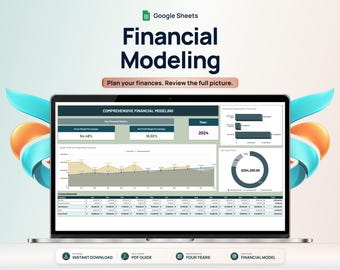 Mall för finansiell modell | Affärsplan, intäkts- och kassaflödesprognos för Google Sheets