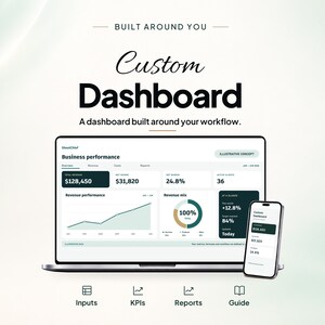Individuelles Google Sheets Business-Dashboard | KPI-Tracker | Automatisierungsvorlage | Personalisierter Tabellenkalkulationsservice